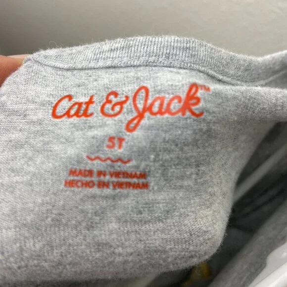 NWOT Cat & Jack Grey & Silver Stars  Dress 5T - Picture 7 of 7